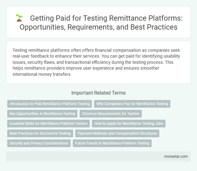 Getting Paid for Testing Remittance Platforms: Opportunities, Requirements, and Best Practices