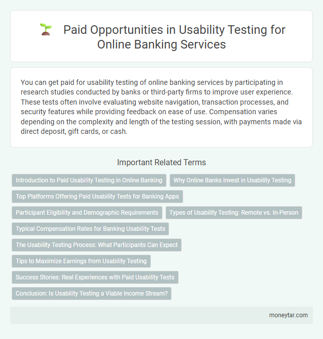 Paid Opportunities in Usability Testing for Online Banking Services