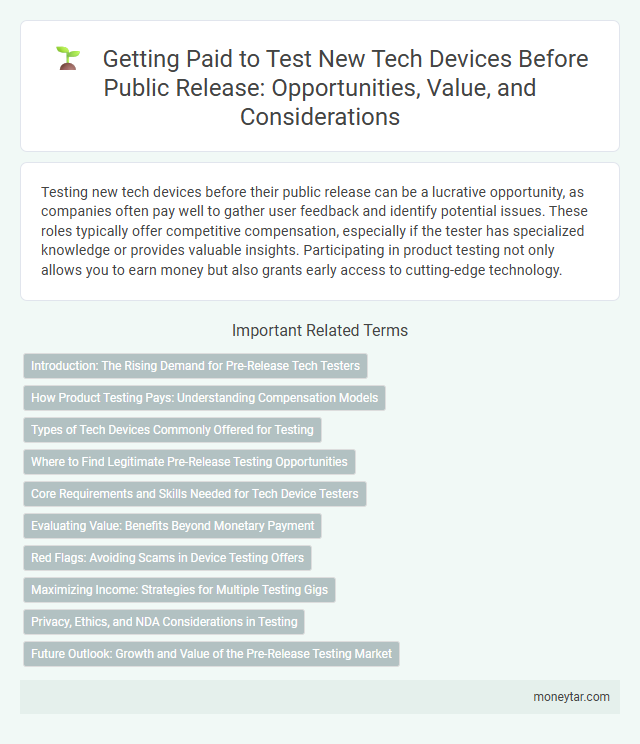 Getting Paid to Test New Tech Devices Before Public Release: Opportunities, Value, and Considerations