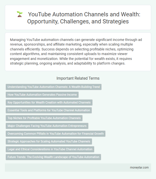 YouTube Automation Channels and Wealth: Opportunity, Challenges, and Strategies