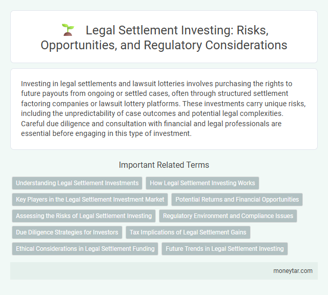 Legal Settlement Investing: Risks, Opportunities, and Regulatory Considerations