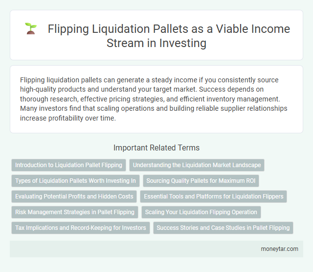 Flipping Liquidation Pallets as a Viable Income Stream in Investing