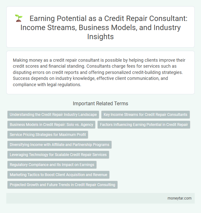 Earning Potential as a Credit Repair Consultant: Income Streams, Business Models, and Industry Insights