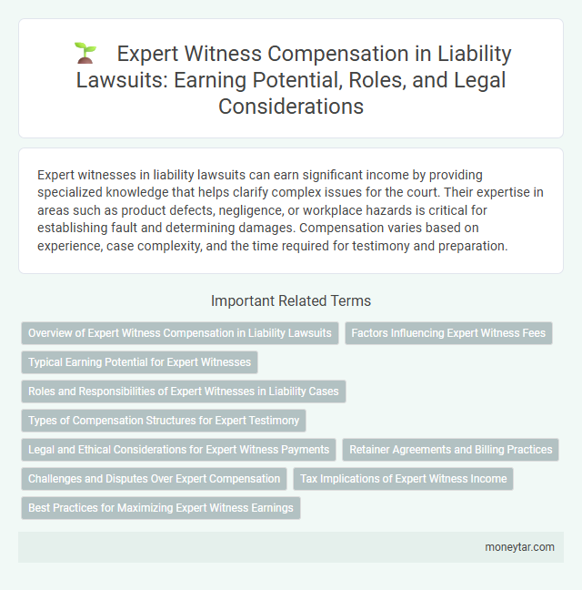 Expert Witness Compensation in Liability Lawsuits: Earning Potential, Roles, and Legal Considerations