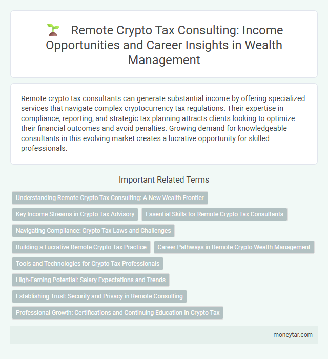 Remote Crypto Tax Consulting: Income Opportunities and Career Insights in Wealth Management