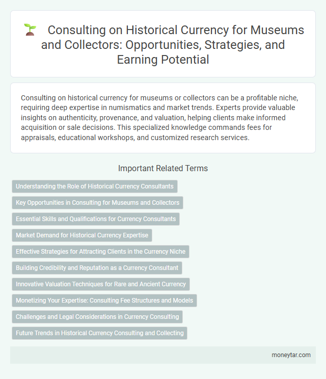 Consulting on Historical Currency for Museums and Collectors: Opportunities, Strategies, and Earning Potential