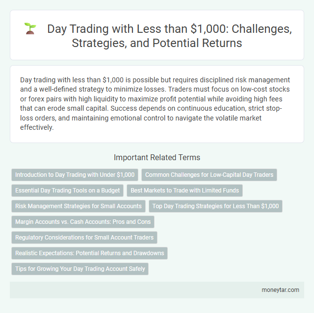 Day Trading with Less than $1,000: Challenges, Strategies, and Potential Returns