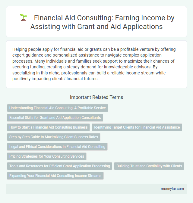 Financial Aid Consulting: Earning Income by Assisting with Grant and Aid Applications