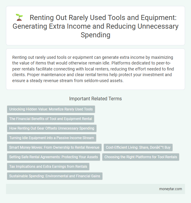 Renting Out Rarely Used Tools and Equipment: Generating Extra Income and Reducing Unnecessary Spending