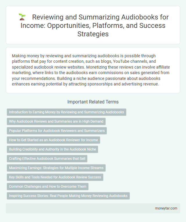 Reviewing and Summarizing Audiobooks for Income: Opportunities, Platforms, and Success Strategies