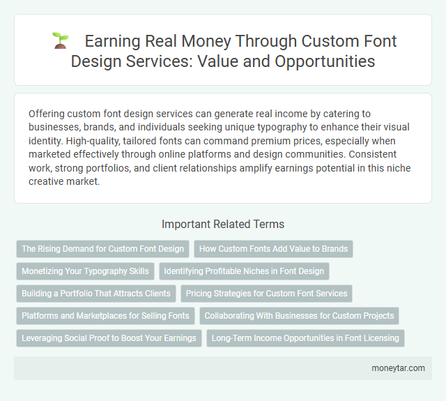 Earning Real Money Through Custom Font Design Services: Value and Opportunities