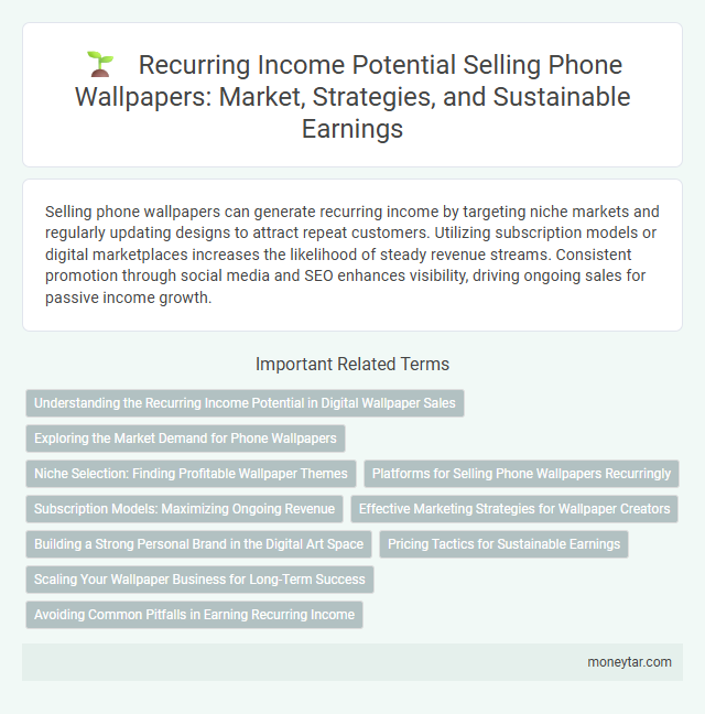Recurring Income Potential Selling Phone Wallpapers: Market, Strategies, and Sustainable Earnings