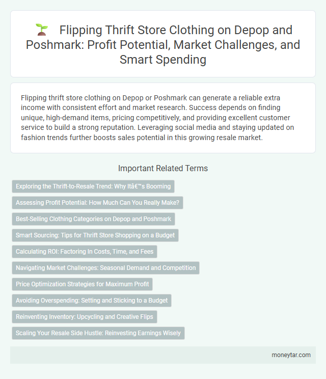 Flipping Thrift Store Clothing on Depop and Poshmark: Profit Potential, Market Challenges, and Smart Spending