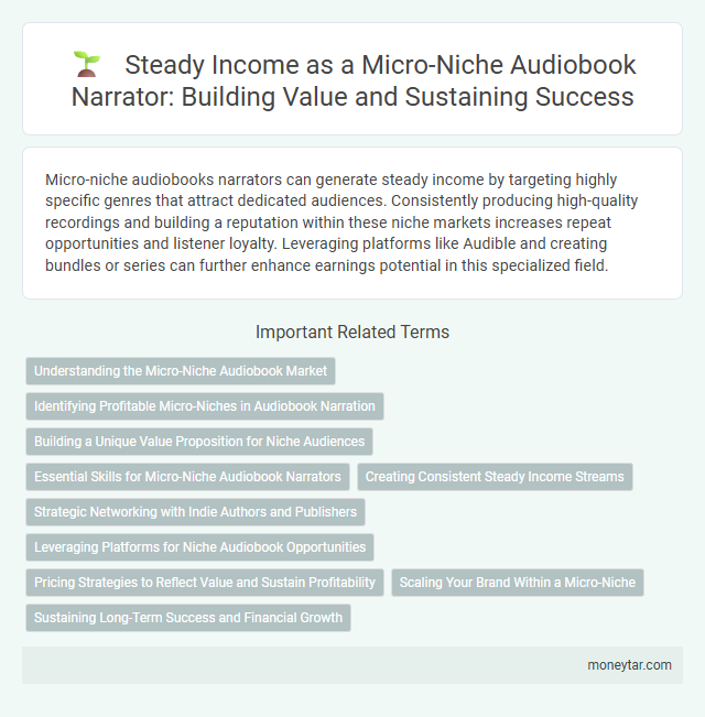 Steady Income as a Micro-Niche Audiobook Narrator: Building Value and Sustaining Success