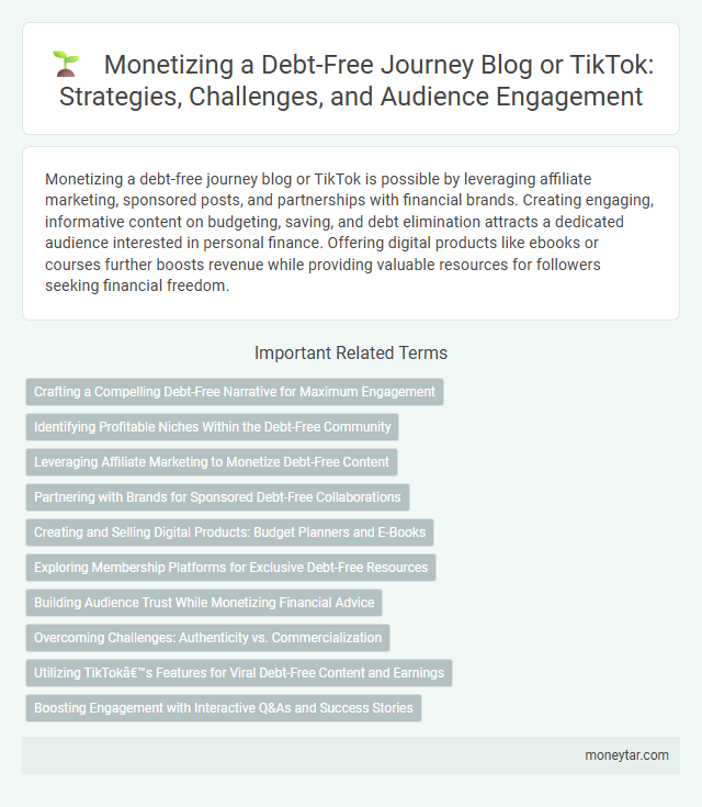 Monetizing a Debt-Free Journey Blog or TikTok: Strategies, Challenges, and Audience Engagement