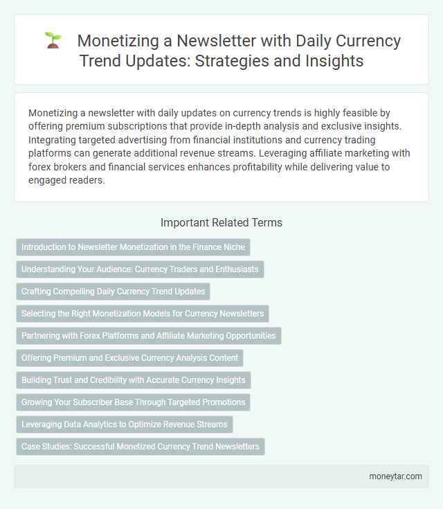 Monetizing a Newsletter with Daily Currency Trend Updates: Strategies and Insights