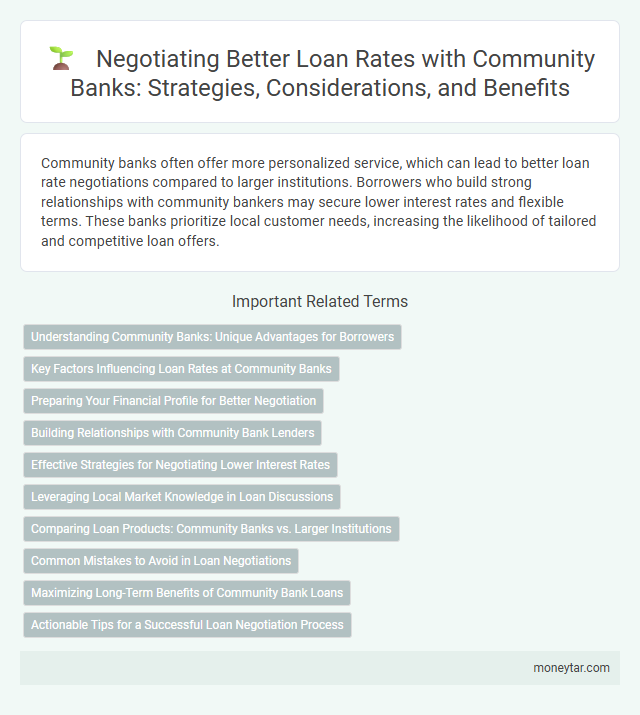 Negotiating Better Loan Rates with Community Banks: Strategies, Considerations, and Benefits