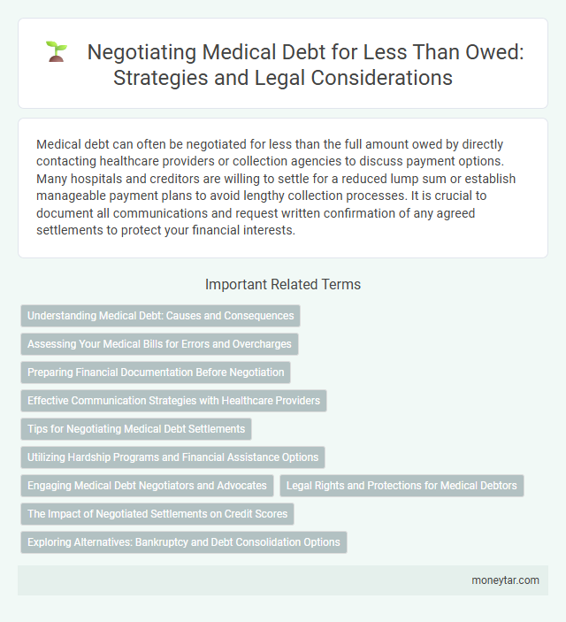Negotiating Medical Debt for Less Than Owed: Strategies and Legal Considerations