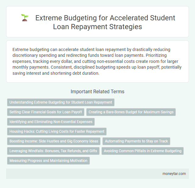 Extreme Budgeting for Accelerated Student Loan Repayment Strategies