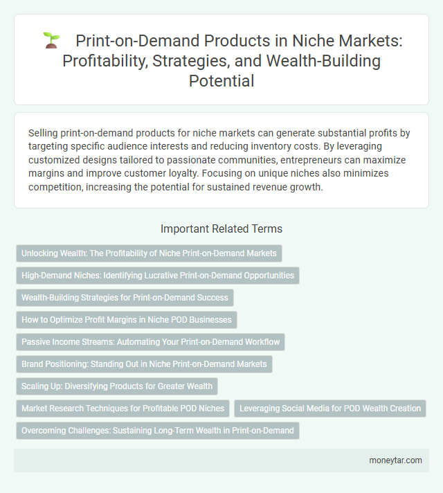 Print-on-Demand Products in Niche Markets: Profitability, Strategies, and Wealth-Building Potential