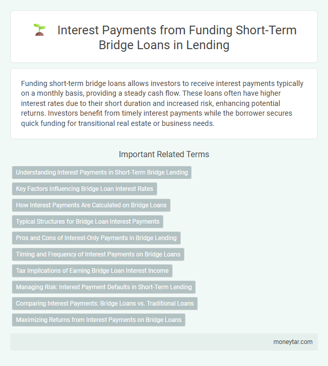 Interest Payments from Funding Short-Term Bridge Loans in Lending