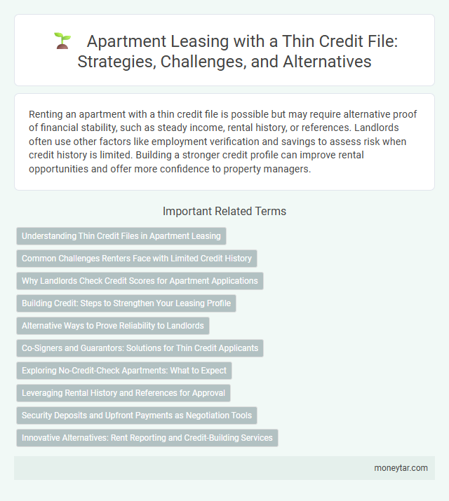 Apartment Leasing with a Thin Credit File: Strategies, Challenges, and Alternatives