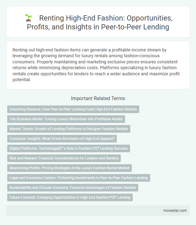 Renting High-End Fashion: Opportunities, Profits, and Insights in Peer-to-Peer Lending