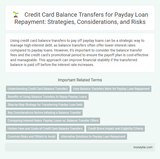 Credit Card Balance Transfers for Payday Loan Repayment: Strategies, Considerations, and Risks