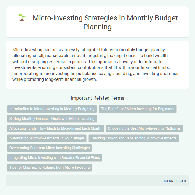 Micro-Investing Strategies in Monthly Budget Planning