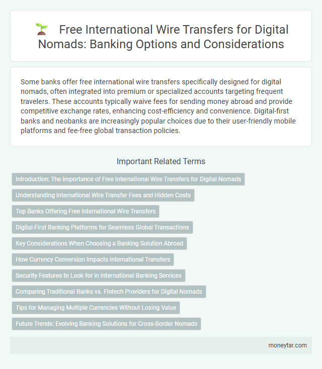 Free International Wire Transfers for Digital Nomads: Banking Options and Considerations