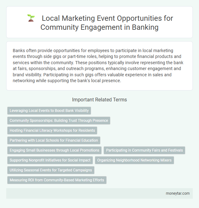 Local Marketing Event Opportunities for Community Engagement in Banking