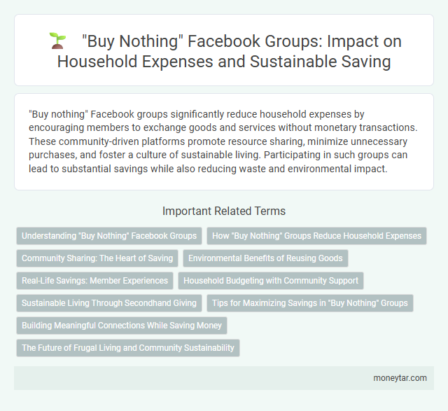 Buy Nothing Facebook Groups: Impact on Household Expenses and Sustainable Saving