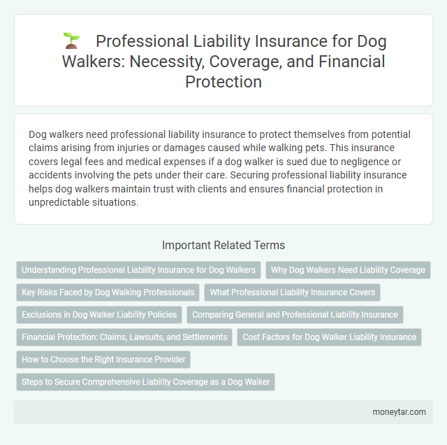 Professional Liability Insurance for Dog Walkers: Necessity, Coverage, and Financial Protection