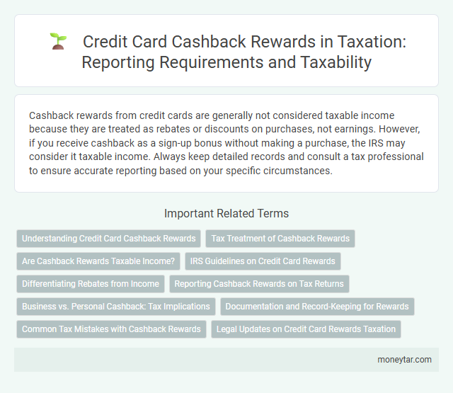 Credit Card Cashback Rewards in Taxation: Reporting Requirements and Taxability