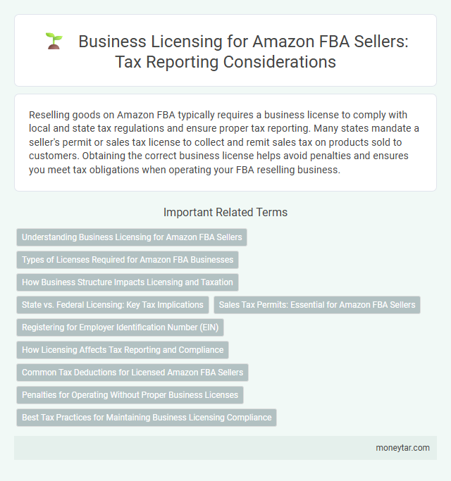 Business Licensing for Amazon FBA Sellers: Tax Reporting Considerations
