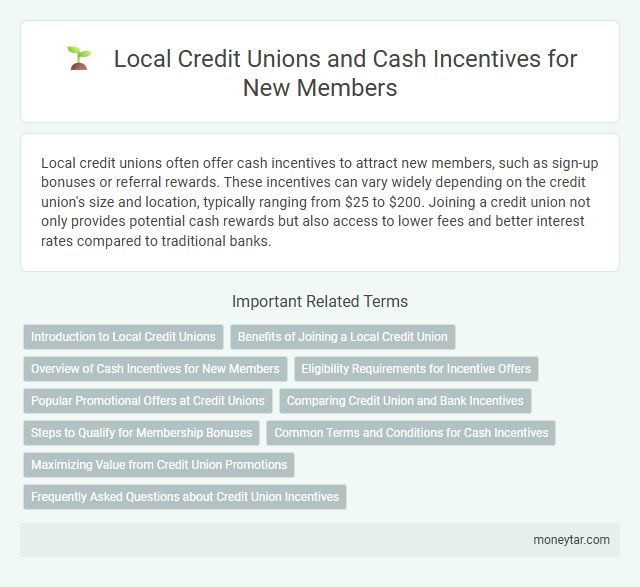 Local Credit Unions and Cash Incentives for New Members