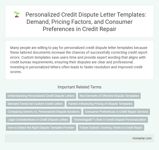 Personalized Credit Dispute Letter Templates: Demand, Pricing Factors, and Consumer Preferences in Credit Repair