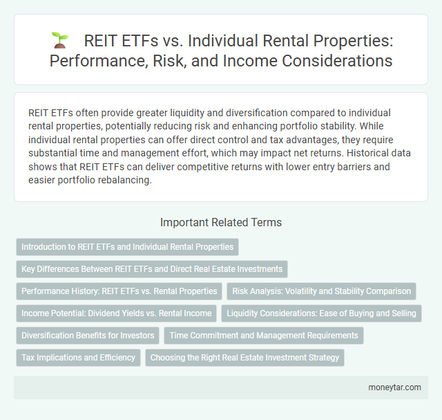 REIT ETFs vs. Individual Rental Properties: Performance, Risk, and Income Considerations