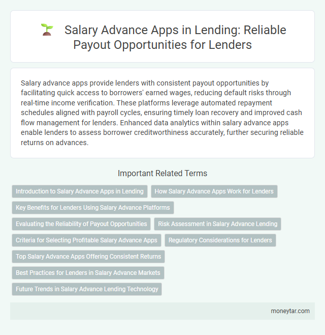 Salary Advance Apps in Lending: Reliable Payout Opportunities for Lenders