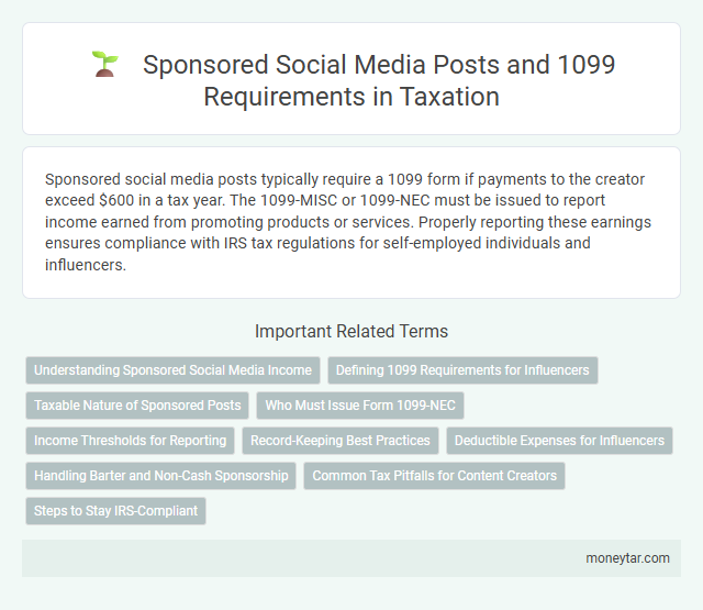 Sponsored Social Media Posts and 1099 Requirements in Taxation