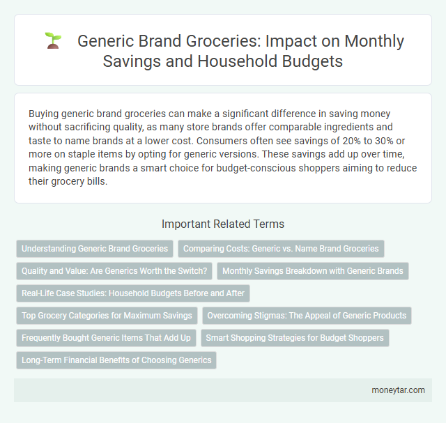 Generic Brand Groceries: Impact on Monthly Savings and Household Budgets