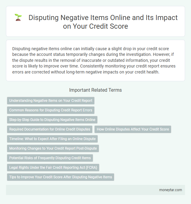 Disputing Negative Items Online and Its Impact on Your Credit Score
