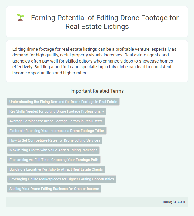 Earning Potential of Editing Drone Footage for Real Estate Listings