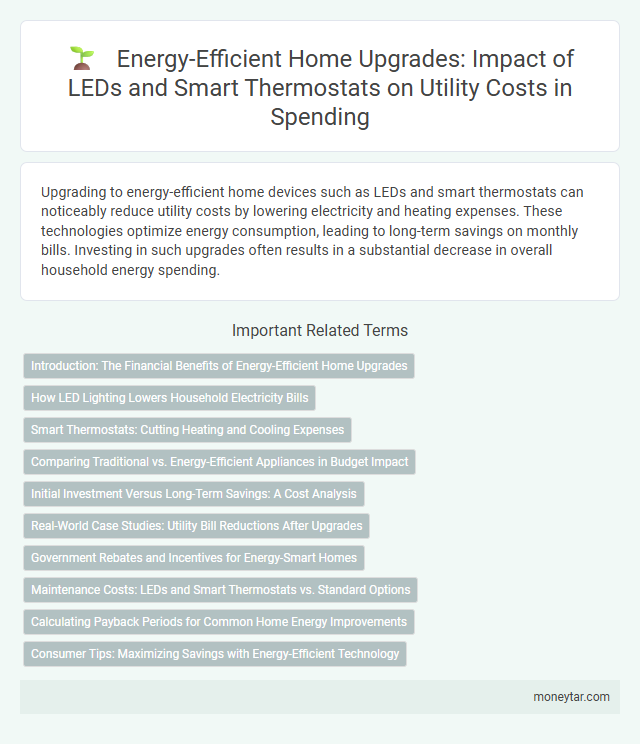 Energy-Efficient Home Upgrades: Impact of LEDs and Smart Thermostats on Utility Costs in Spending