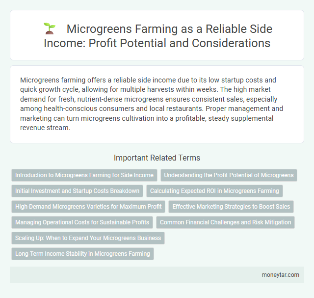 Microgreens Farming as a Reliable Side Income: Profit Potential and Considerations