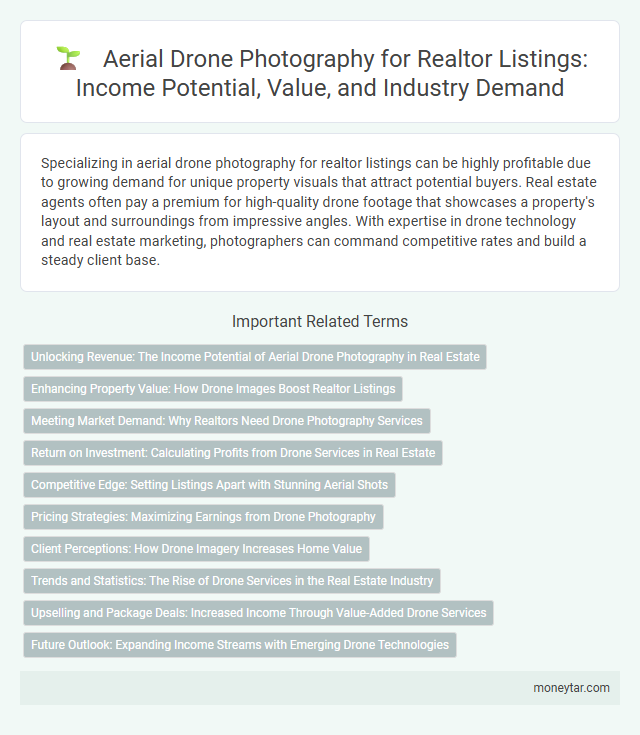 Aerial Drone Photography for Realtor Listings: Income Potential, Value, and Industry Demand
