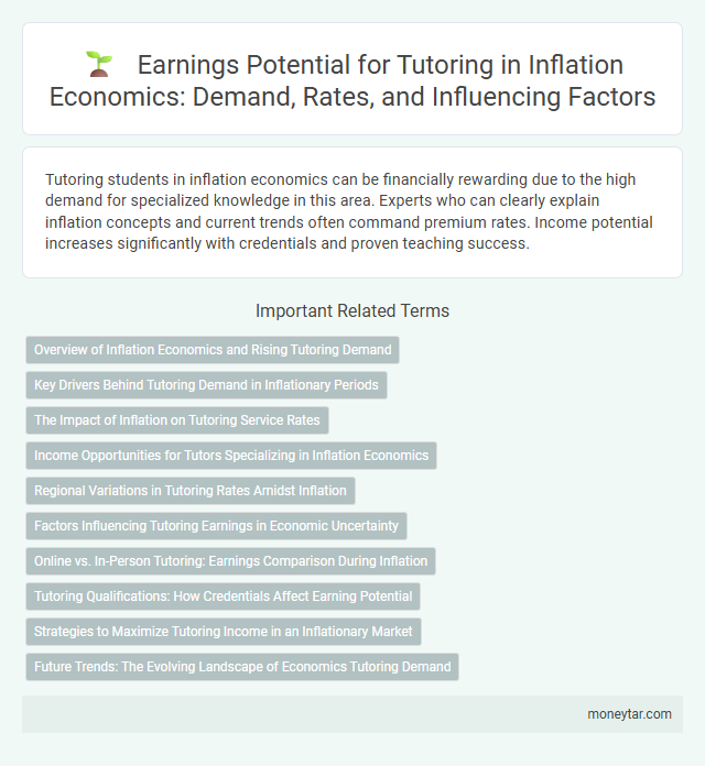 Earnings Potential for Tutoring in Inflation Economics: Demand, Rates, and Influencing Factors
