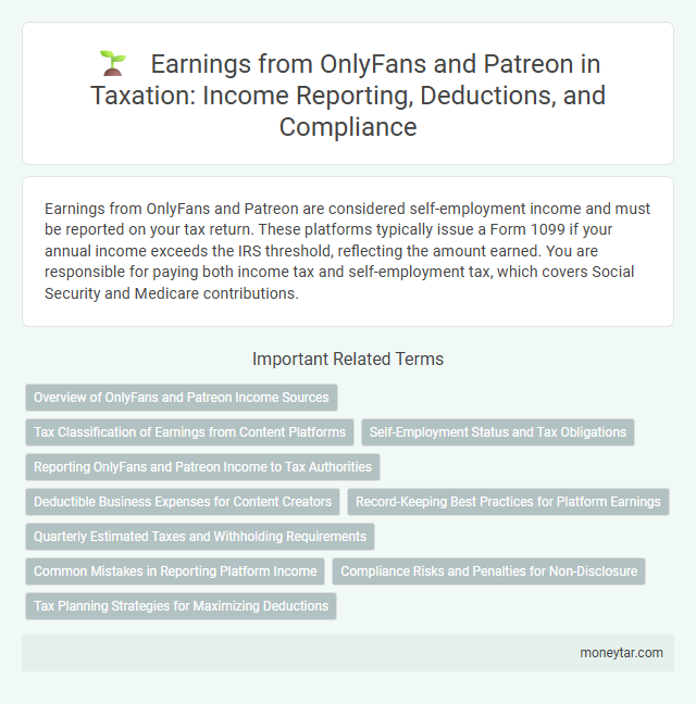 Earnings from OnlyFans and Patreon in Taxation: Income Reporting, Deductions, and Compliance