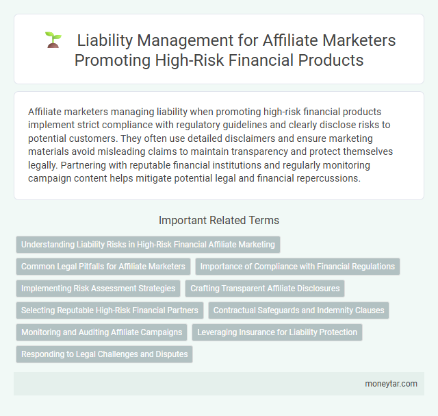 Liability Management for Affiliate Marketers Promoting High-Risk Financial Products