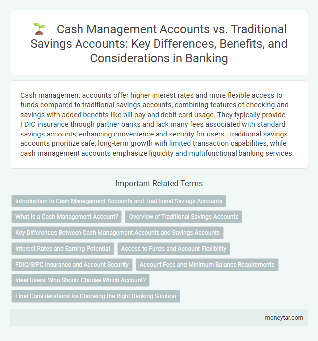 Cash Management Accounts vs. Traditional Savings Accounts: Key Differences, Benefits, and Considerations in Banking